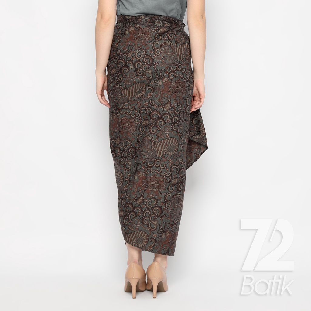 ROK BATIK SPAN Skirt Lilit Kebaya Instan Modern Wanita Motif Balian Warna Abu Abu Grey Gray 723137 Cap 72 - Rok Batik Lilit Bawahan Skirt Kamen Kebaya Songket Batik Panjang Plisket Span Instan Jadi Bali Lembaran Premium Modern Untuk Wanita Kondangan