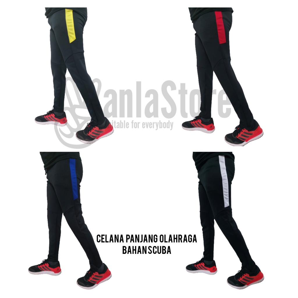 Celana Panjang Olahraga Trackpants Celana Training Pria Celana Olahraga Trening Sepeda Gym Running