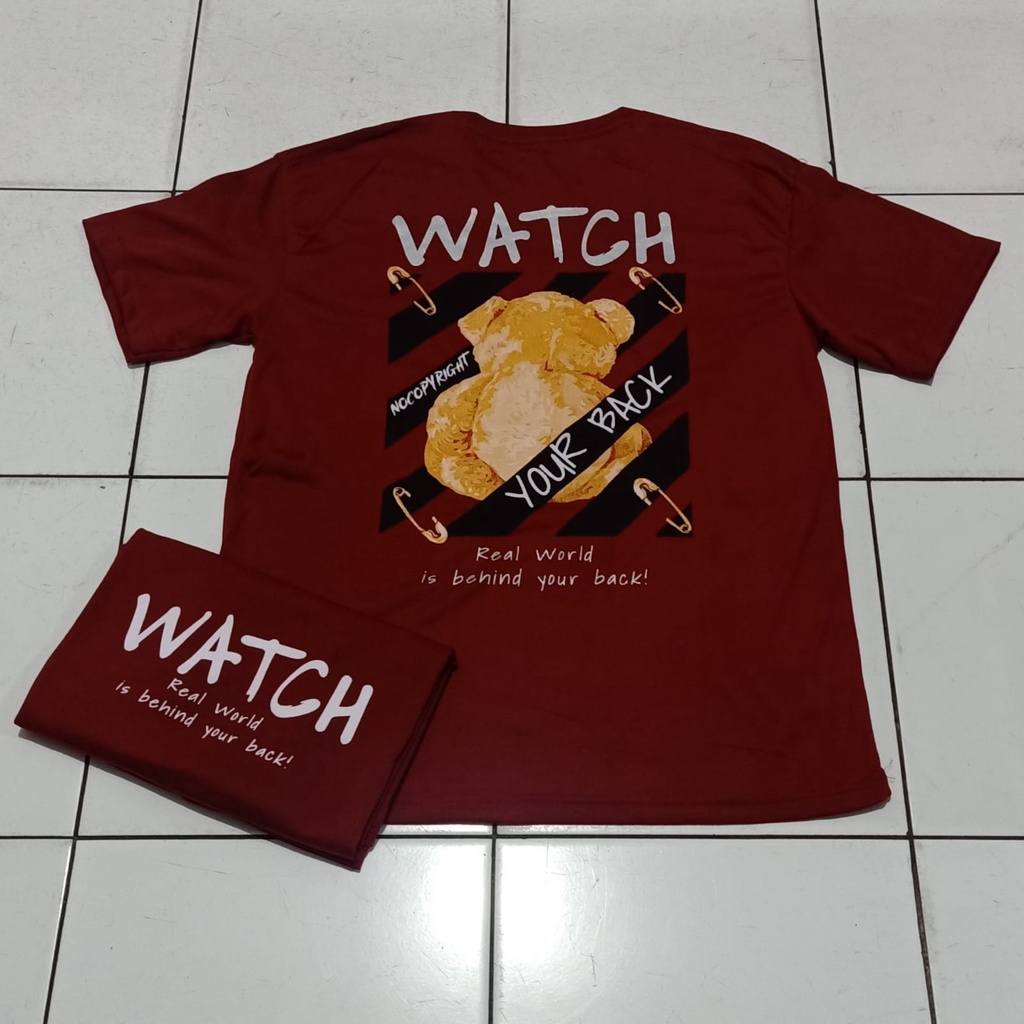 Kaos murah Kaos distro murah baju  distro pria t-shirt murah combed30s SO bear watch