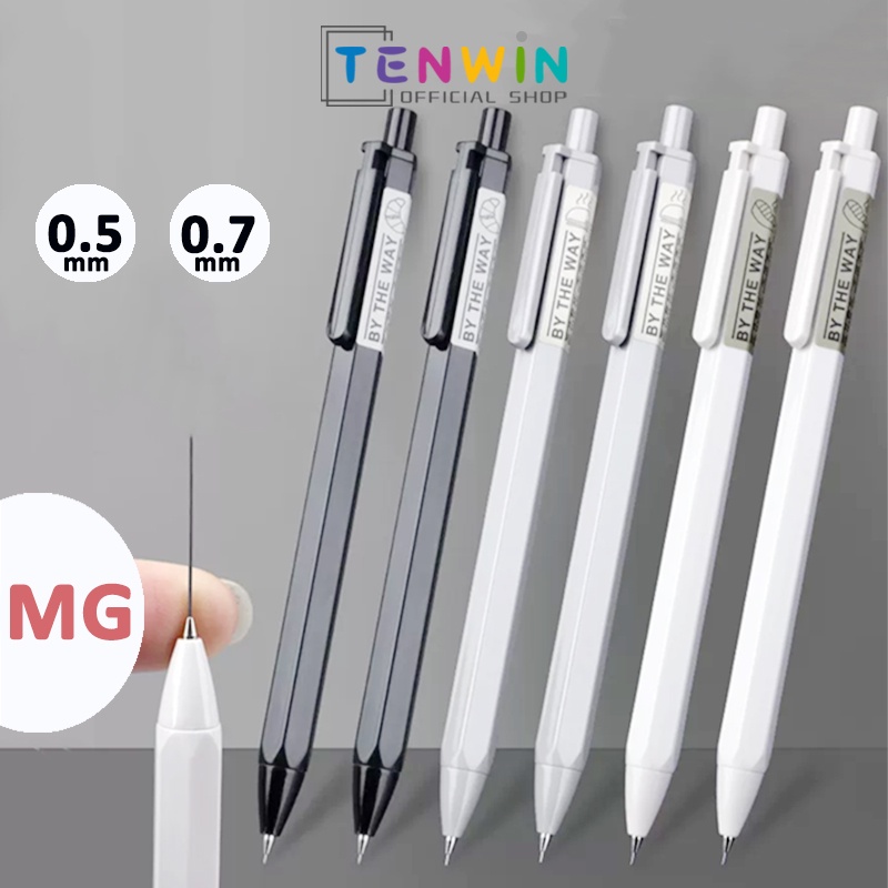 

Propelling Pencil Pensil Mekanik Cetek Tip 0.5 、0.7mm Dilengkapi Klip-Tenwin