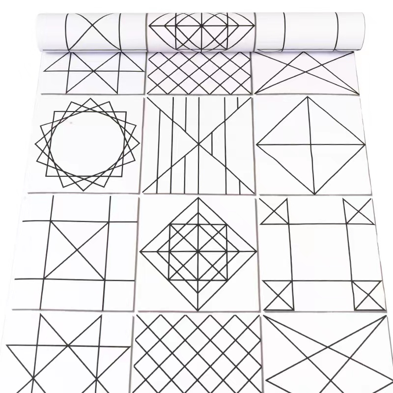 Stiker Lantai Kamar Mandi Tahan Air PVC Walpaper Dinding Dekorasi Kamar Mandi Self-Adhesive 2 Meter 