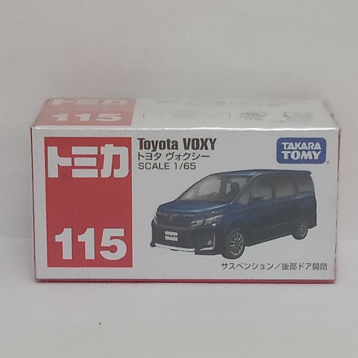 Diecast Mobil Toyota Voxy Tomica No 115 Takara Tomy war na biru Miniatur Mobil Sport Koleksi Pajanga