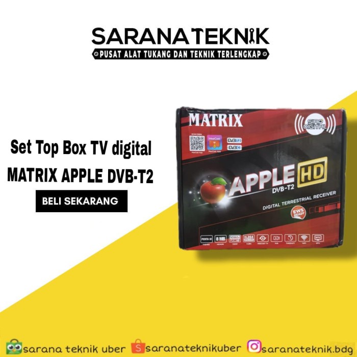 SET TOP BOX Matrix Merah T-2 / STB matrik Apple digital DVBT-2