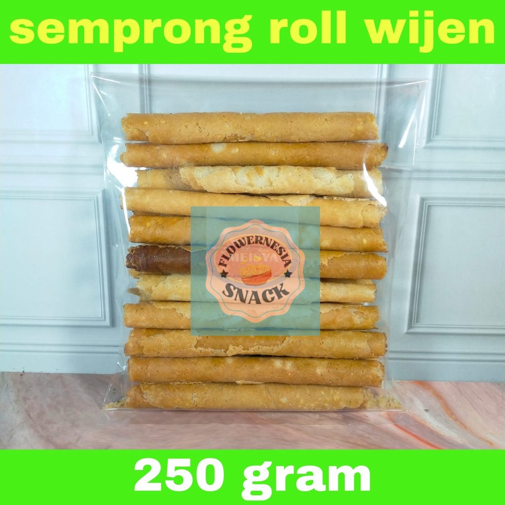 

Kue Semprong Roll Gulung Rasa Wijen Enak Garing Renyah 250 Gram