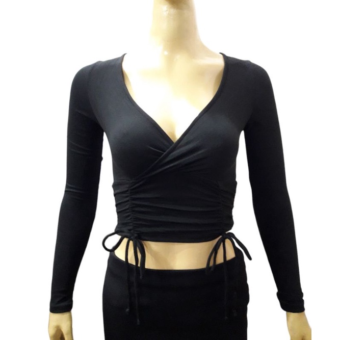 CROPTOP LENGAN PANJANG BRANDED