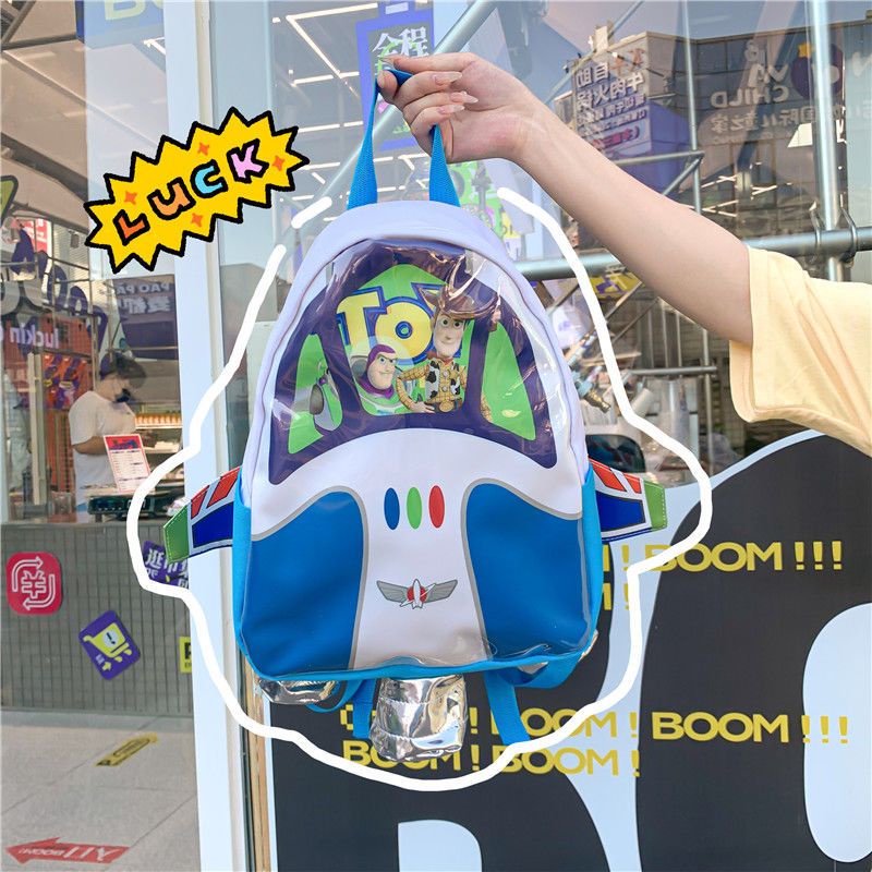 Sera kartun anime Buzz Lightyear ransel lucu Toy Story tas sekolah ransel roket siswa liar baru