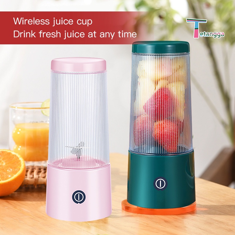 MultifungsiBlender Jus Portable Mini Juicer 350ML Botol Juice Blender Cup USB Electric Blender Mata Pisau Bisa