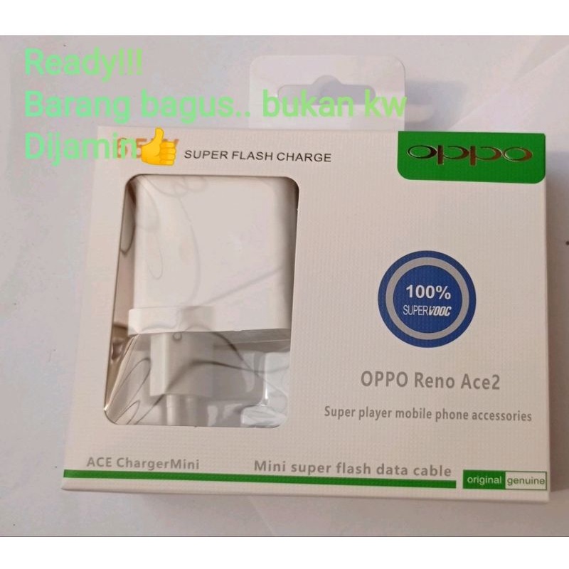 Charger OPPO Reno Fast Charging Type c Super Flash Charge VOOC ORIGINAL 100%