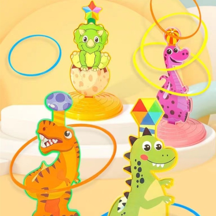 [tma]Mainan Anak Ring Lempar Target Dinosaurus / Mainan Dinosaurus / Mainan Lempar Ring Dino / Dinosaurus Toys