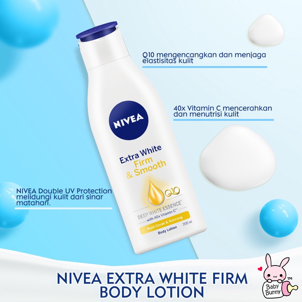 ❤ BELIA ❤ NIVEA Body Lotion | Body Care Extra White | Repair &amp; Protect | Instant Glow | Night Nourish 200ml | BPOM