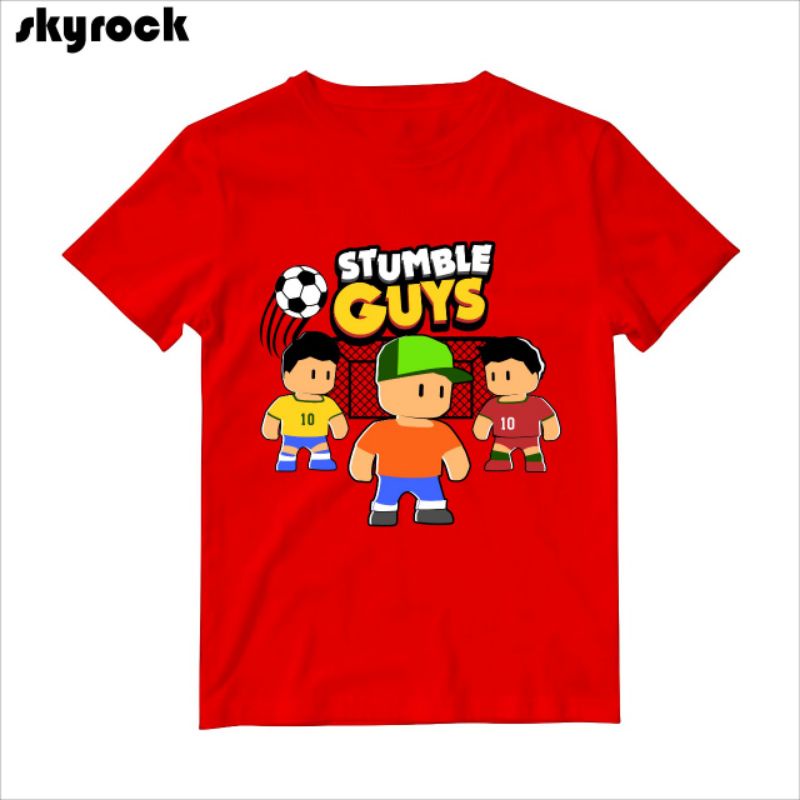 kaos distro anak motif stumble guys