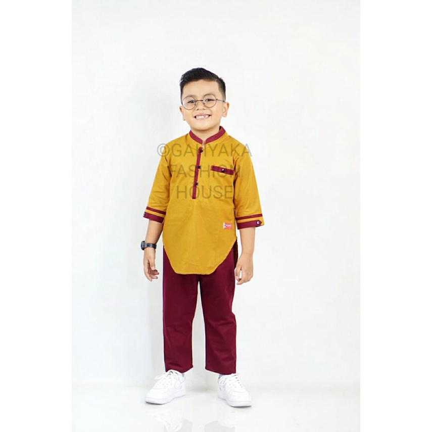 SETELAN KOKO KURTA ANAK 2-10 TAHUN BAHAN FULL KATUN TEBAL DAN ADEM