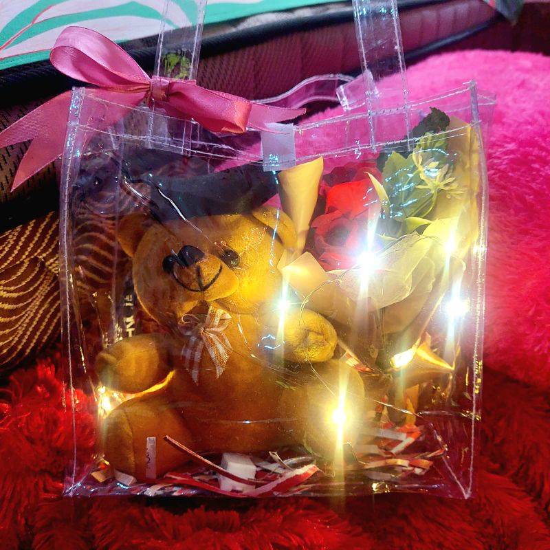 hampers tas mika bening kado wisuda