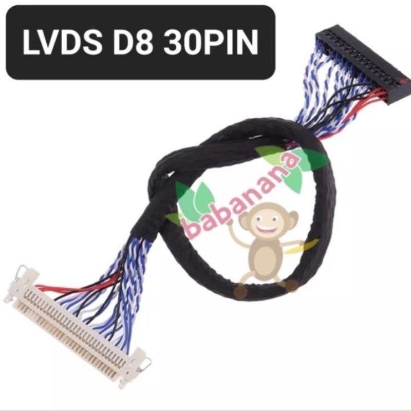 Kabel LVDS D8 FIX-30P-D8 lcd control panel dual display cable lcd