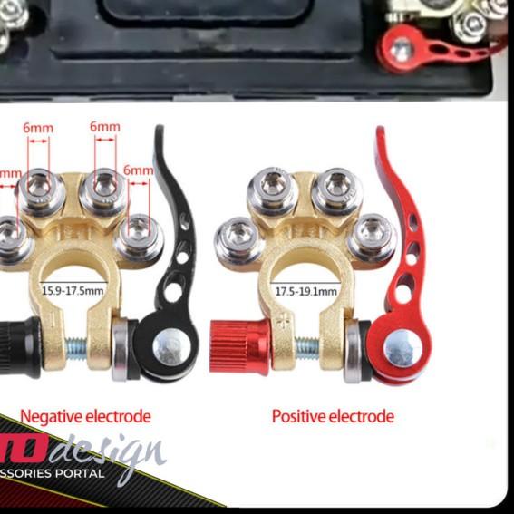 QUICK RELEASE KEPALA AKI MOBIL KUNINGAN