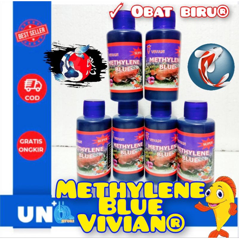 METALIN BLUE VIVIAN /METHYLENE BLUE 100ml SUPER/OBAT BIRU