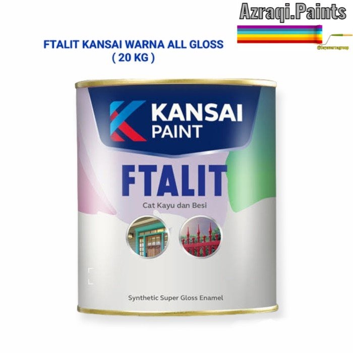 

CAT KANSAI FTALIT ALL WARNA GLOSS ( 20 KG ) CAT KAYU DAN BESI