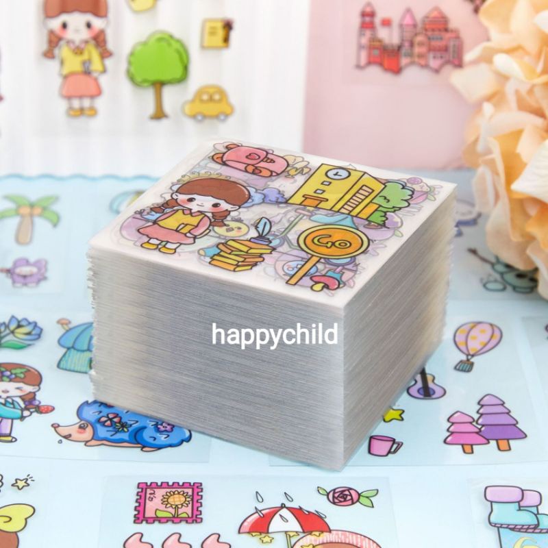 Termurah sticker lucu sticker Korea sticker decor dairy sticker aesthetic happychild