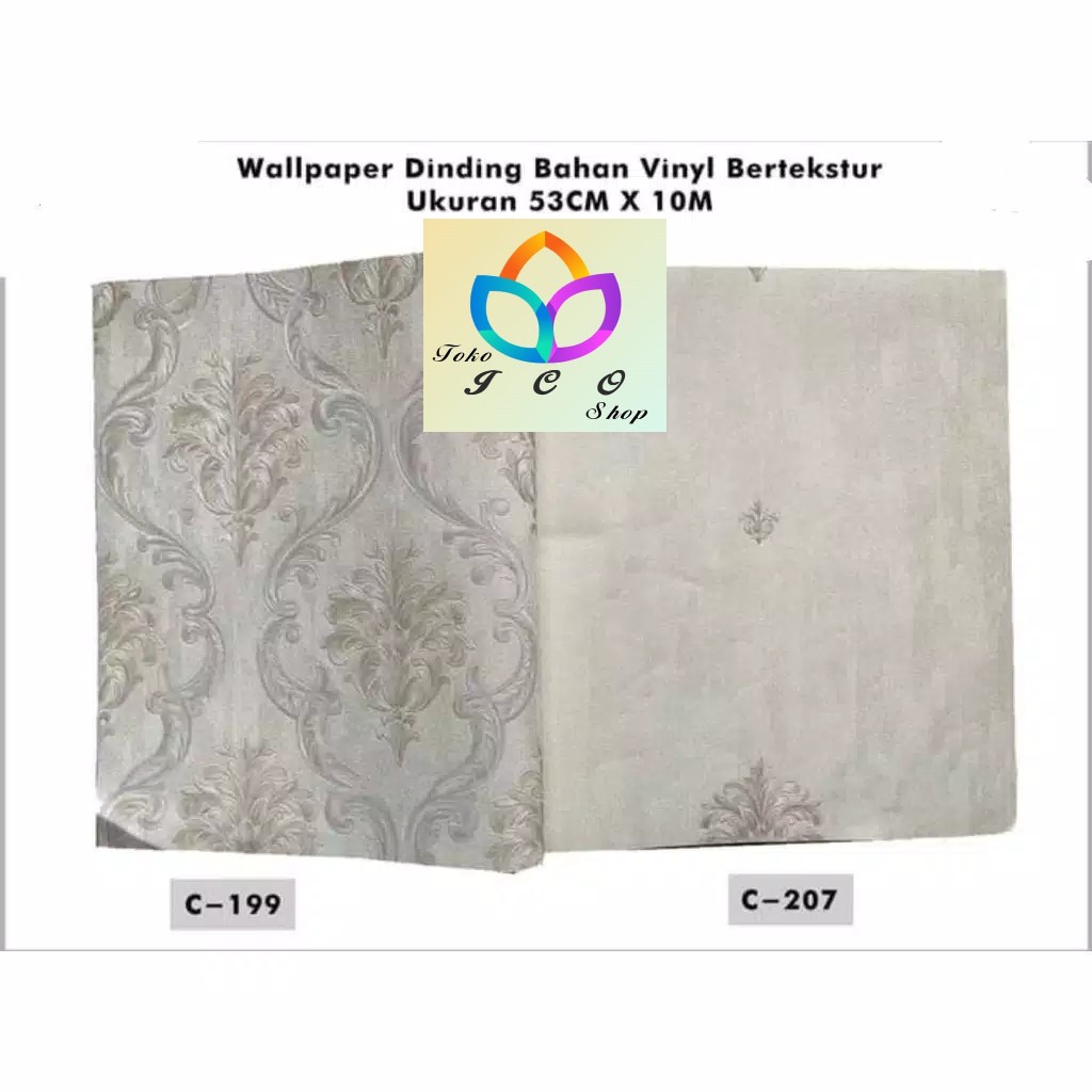 Wallpaper Dinding Vinyl Batik Kembang Besar/ Wallpaper Dinding Vinyl Batik Bunga