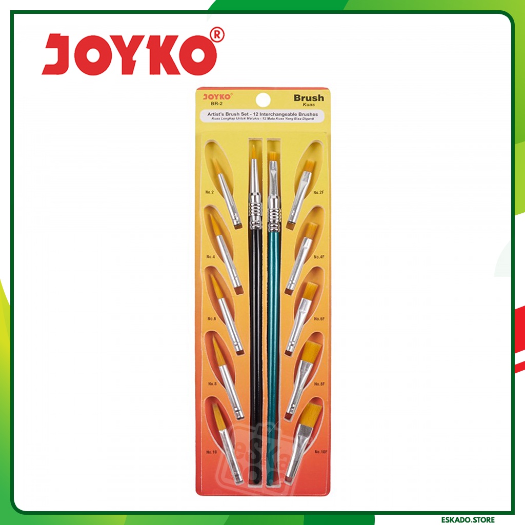 Brush/Kuas set lukis Joyko BR 2