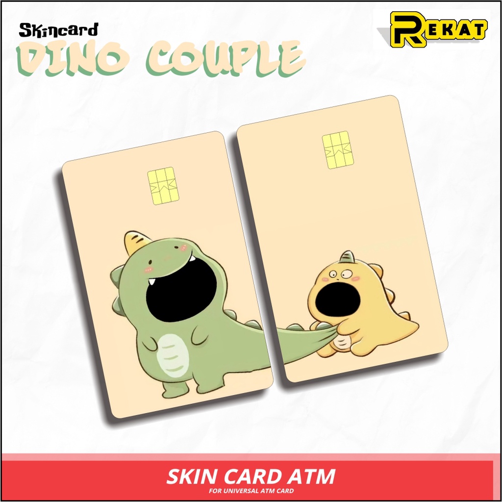 

STICKER CARD ATM STIKER KARTU ATM E-MONEY MOTIF DINO ANTI GORES