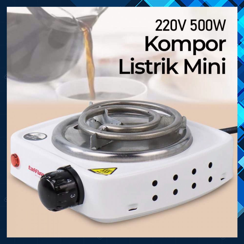 Kompor Pemanas Listrik Mini Kopi Teh 500W EU Plug -KN433