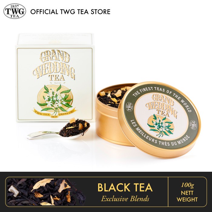 

Discount TWG Tea Grand Wedding Tea, Caviar Tin Tea, 100g /TEH DIET/TEH PELANGSING/TEH HIJAU/TEH JATI