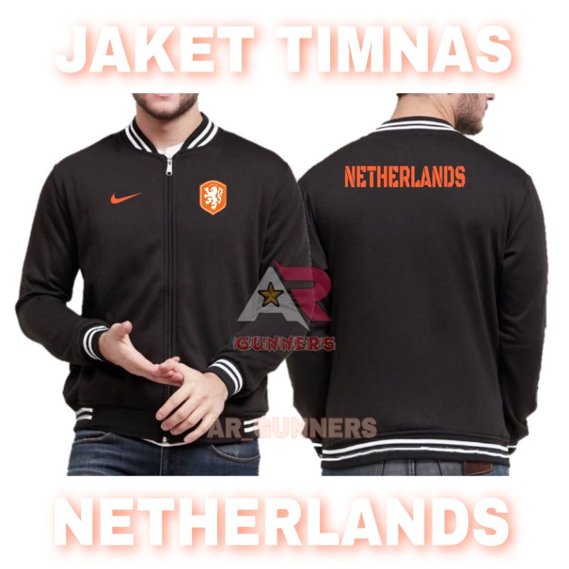 JAKET BOLA TIMNAS BELANDA JAKET VARSITY PRIA WANITA TERBARU