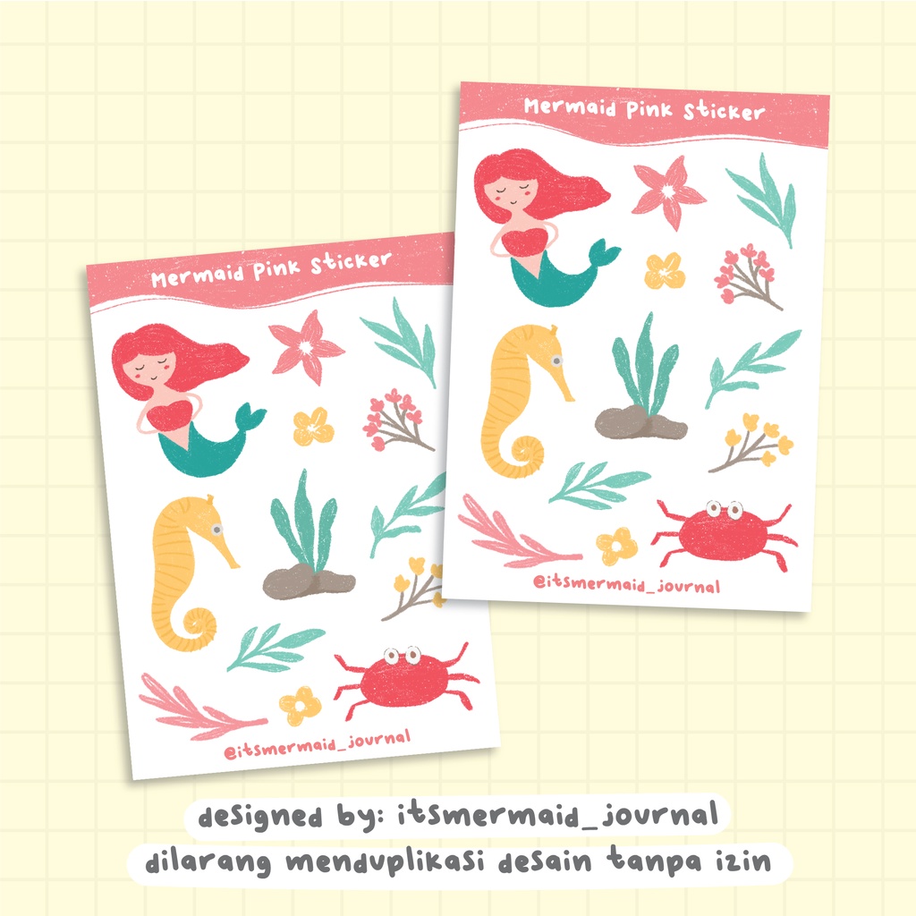 

Mermaid Sticker | Stiker Lucu | Stiker untuk Jurnal