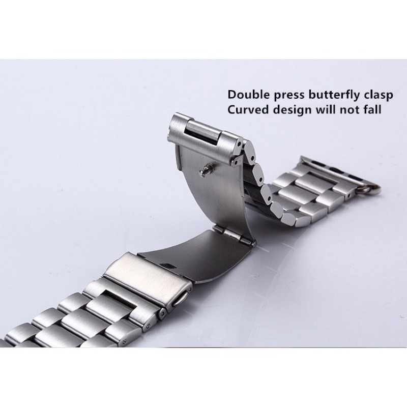 Stainless Steel Strap For watch band 40mm 44mm 5 4 3 watch strap 38mm 42mm Bracelet Sport Metal WatchBand for iWatch 3 2 1