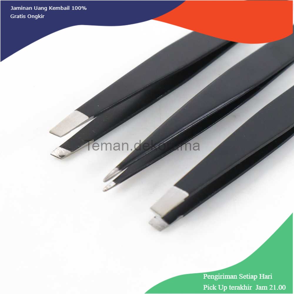 TD-PR2 Biutte.Co Pinset Pencabut Alis Eyebrow Tweezer 3 PCS - HJ-E92