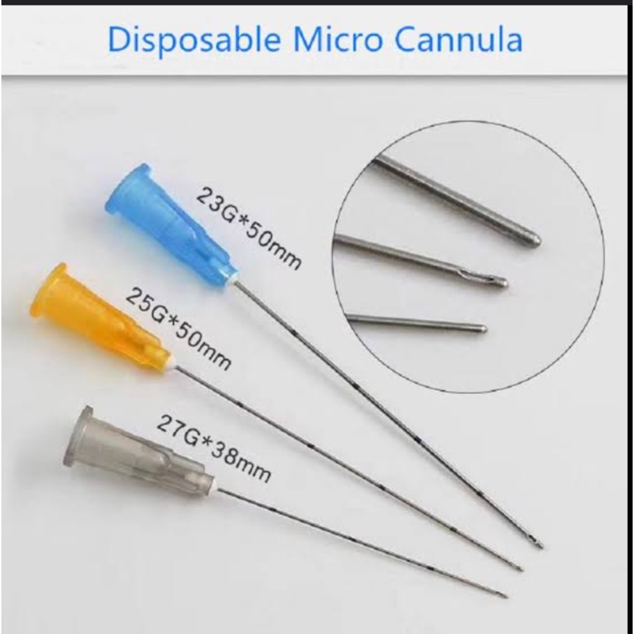 Canulla Filler 18G 21G 23G 25G 27G 30G Kanula Filler Canula Filer Needle Elastis Canula Blunt Needle 23G Needle 30G Needle 27G Canula23