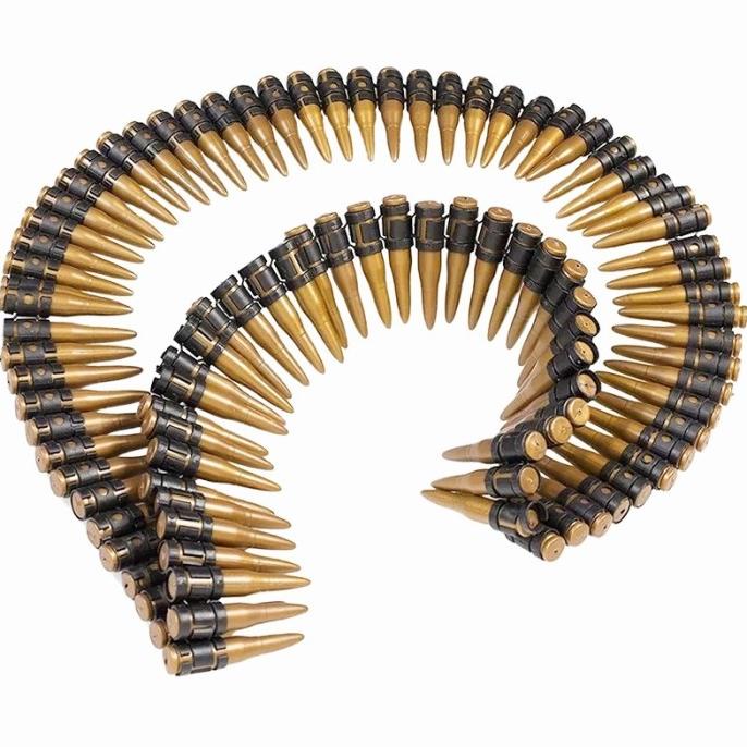 bullet ammo belt sabuk peluru plastik mainan anak machine gun nerf stock ada