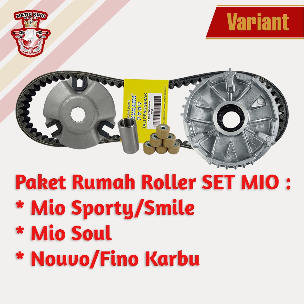 Paket Kirian Rumah Roller Vanbelt Yamaha Mio J Soul GT Fino X Ride 115 cc Fukukawa