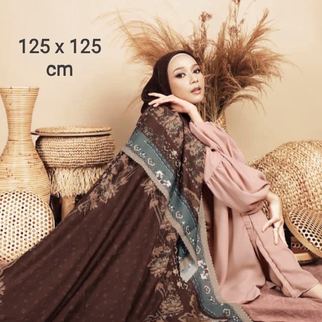 ZASKIA SUNGKAR ARNET SCARF Juragan_Jilbab Hijab Murah Hijab Katun Voal Segiempat Motif / Voal Scarf 