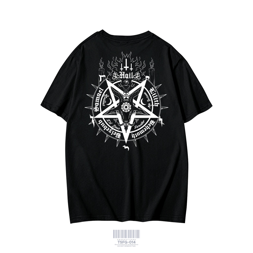 KAOS SATANIC SERIES HAIL SATAN PAKAIAN PRIA