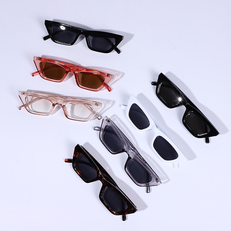 Grosir - F1043 Kacamata Fashion Anti UV Retro / Kacamata Korea Persegi Panjang Retro Vintage / Sunglasses Korean