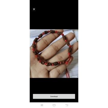 gelang jenitri rudraksha mukhi 1 original kecil