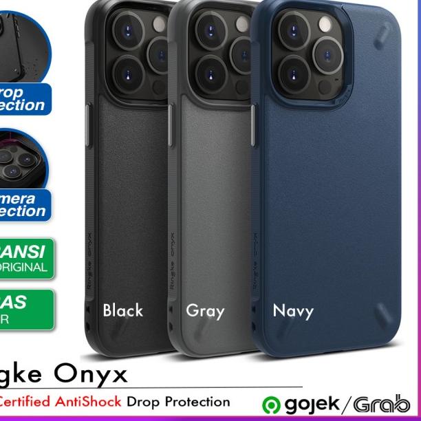 Original Ringke Onyx Case iPhone 13 Pro Max 13 13 Mini - Soft Casing - 13 Mini, Black