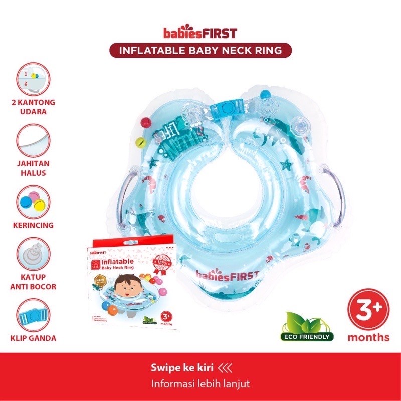 BABIESFIRST Inflatable Baby Neck Ring / Ban Leher Bayi / Ban Renang Bayi / Pelampung Leher Bayi