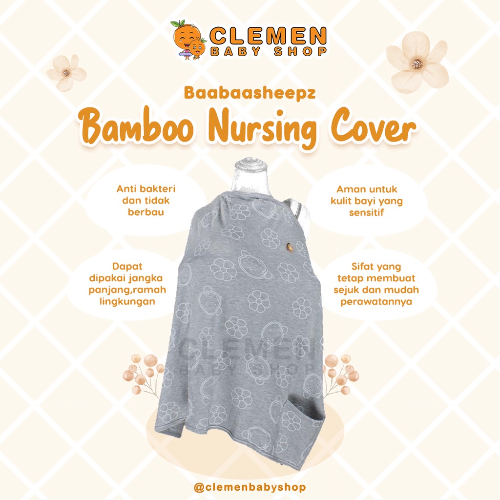 Jual Baabaasheepz Bamboo Nursing Cover (Apron/Celemek Menyusui