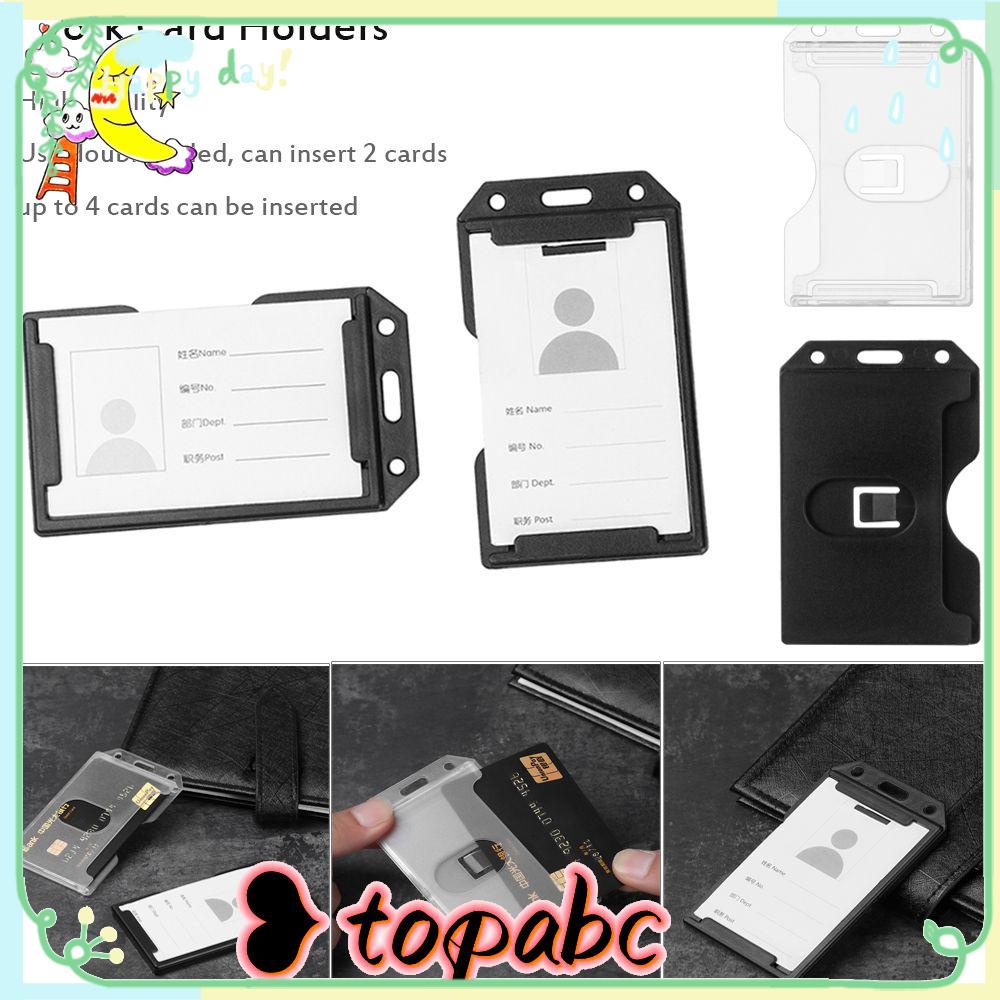 Top 1pc Cover Pelindung Kartu ID / Bisnis Portable Multifungsi