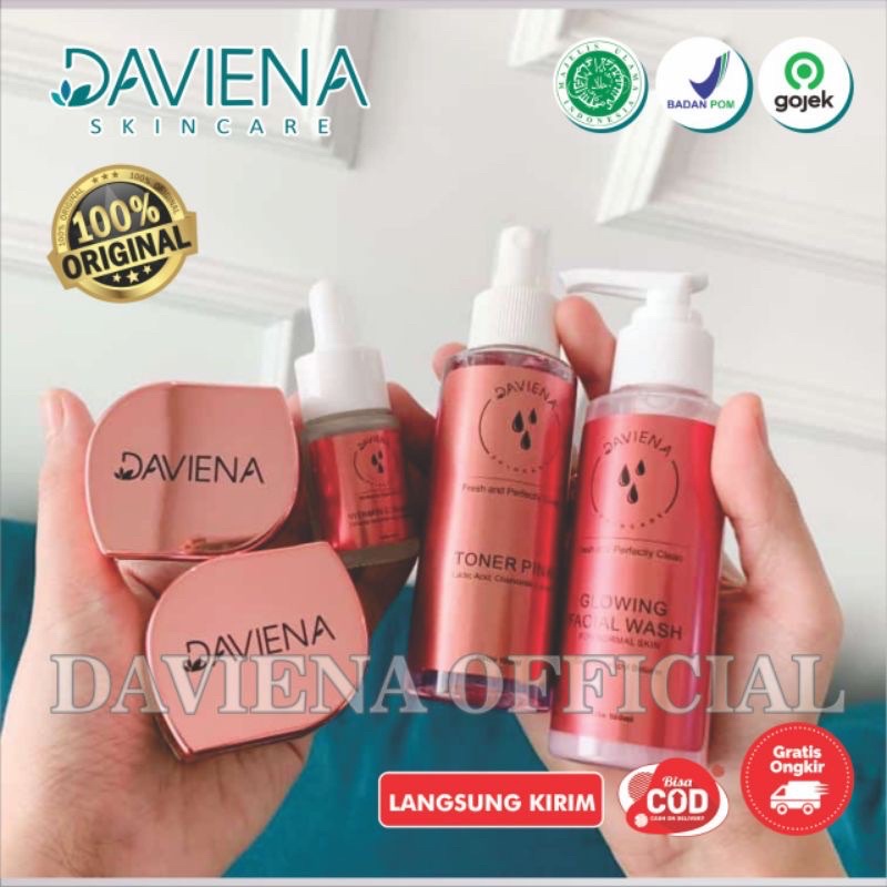 [Gratis masker] DAVIENA SKINCARE GLOWING SERIES