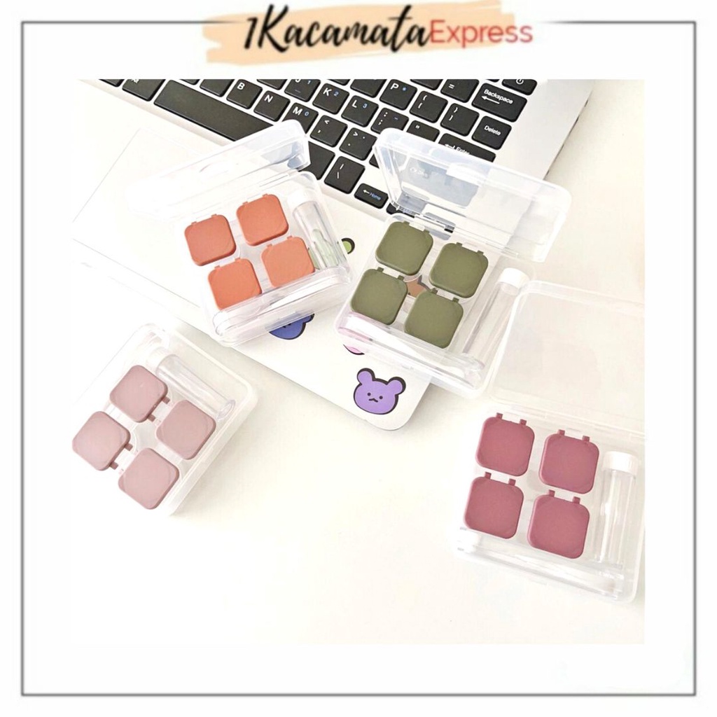 TEMPAT SOFTLENS CASE SOFTLENS BEAR BERUANG PREMIUM