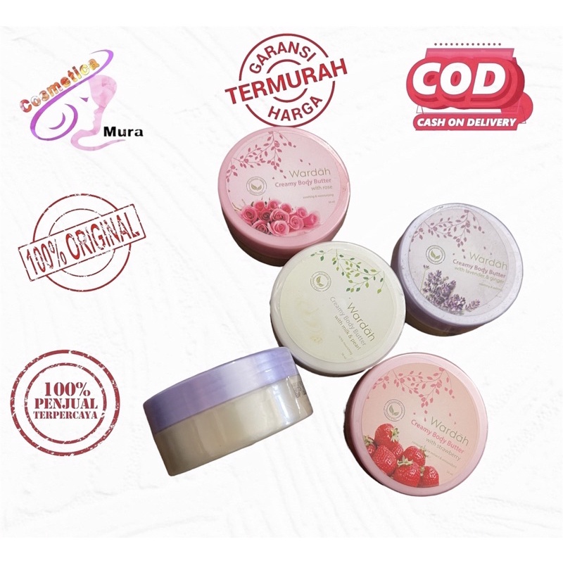 [ 50 ml ] wardah creamy body butter 50 ml || wardah body butter