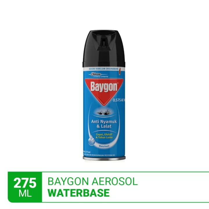 OBAT NYAMUK BAYGON SPRAY 275 ML ANTI KECOA NYAMUK LALAT WATERBASE