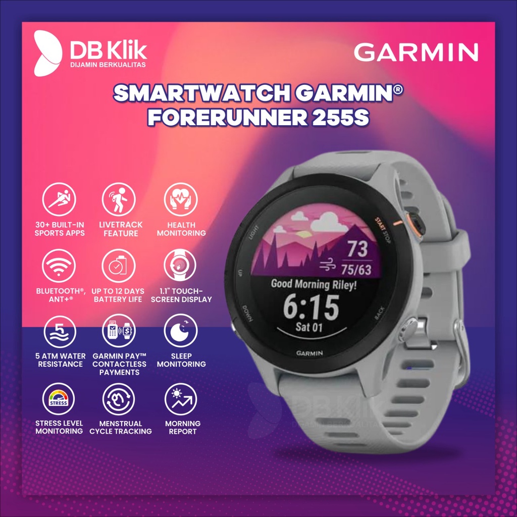 Smartwatch GARMIN FORERUNNER 255S 1.1&quot; - Garmin FORERUNNER 255S