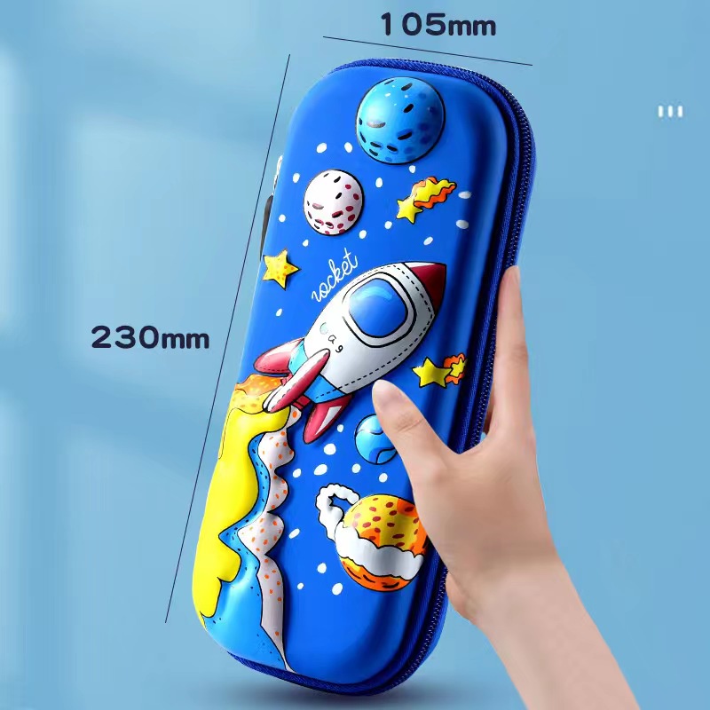 KOTAK PENSIL ASTRONOT / TEMPAT PENSIL TIMBUL 3D WATERPROOF ANTI AIR / TEMPAT PENSIL KARAKTER ANAK