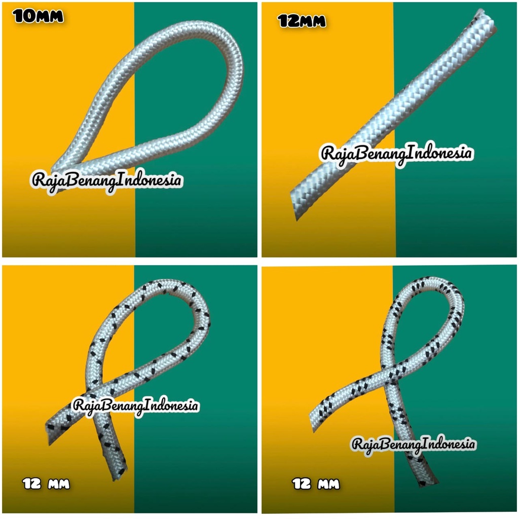 Talikur Sumbu Nilon / Tali Sumbu Nilon /Tali Kepang Nilon / Tali Karmantel / Kermantel  / Size : 4mm