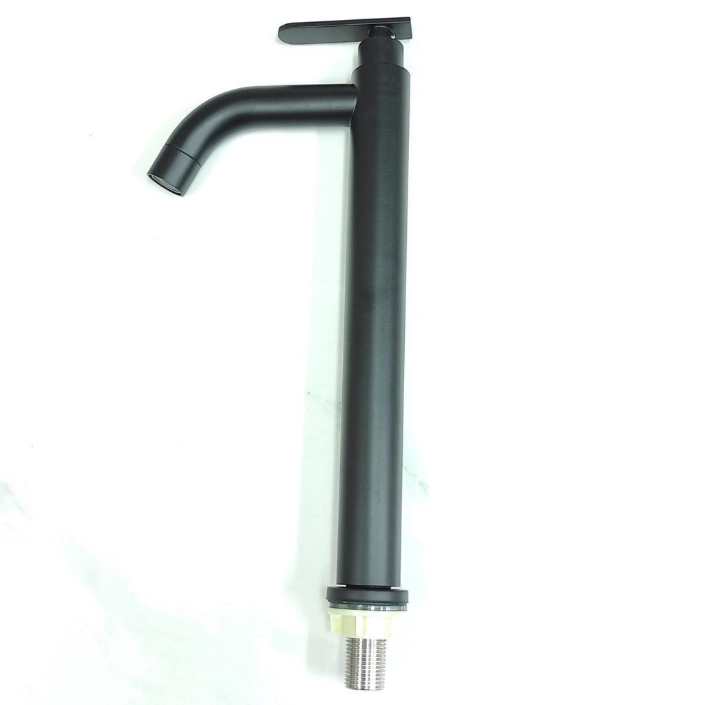 Kran Air Wastafel Stainless 304 HItam TINGGI 16A-Keran air Cuci Tangan washtafel basin faucet C04